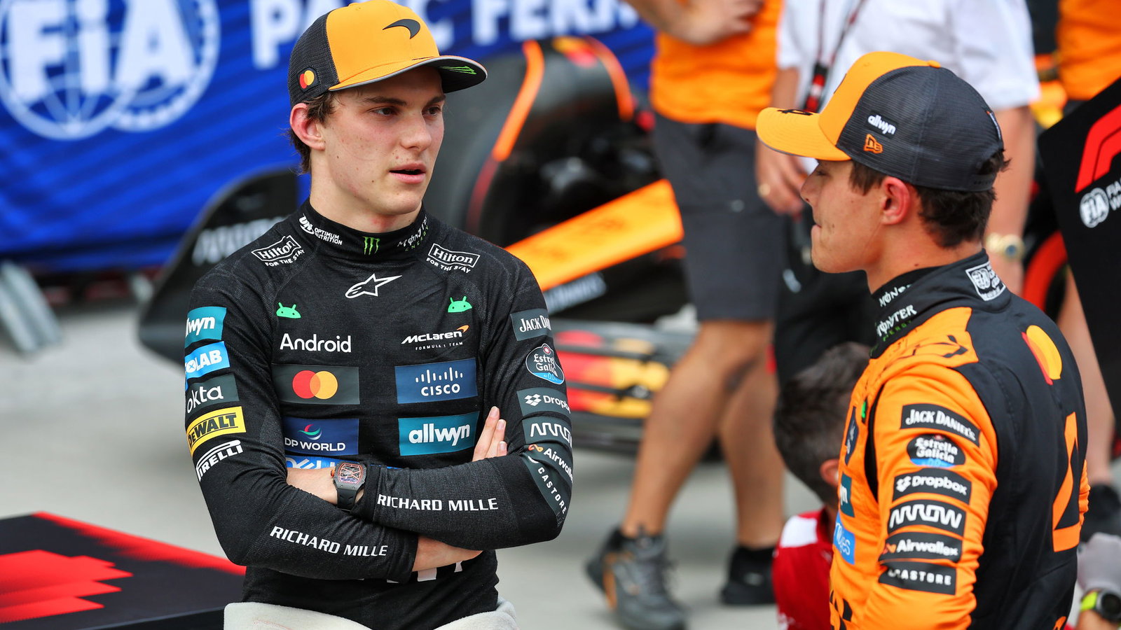Oscar Piastri and Lando Norris 