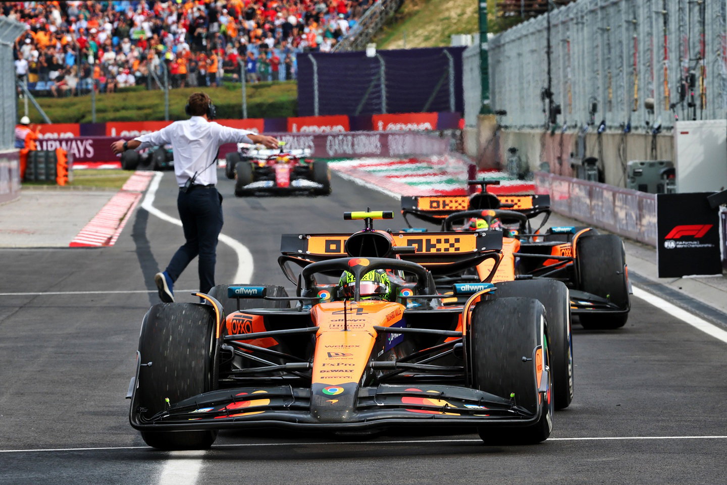 Lando Norris and Oscar Piastri