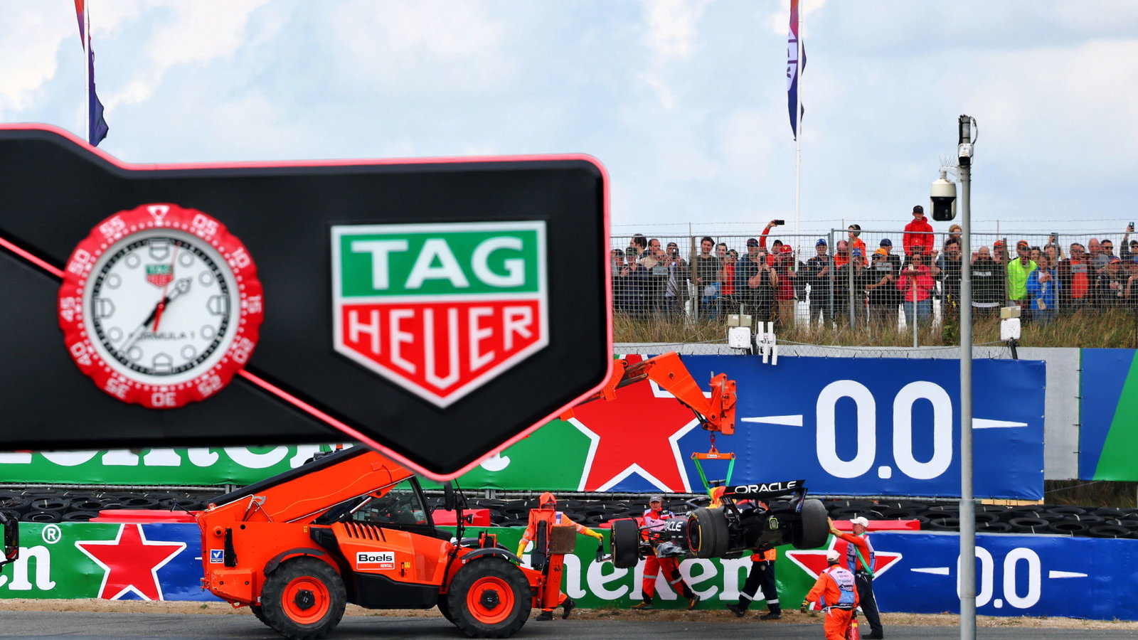 Max Verstappen's car off at Turn 1