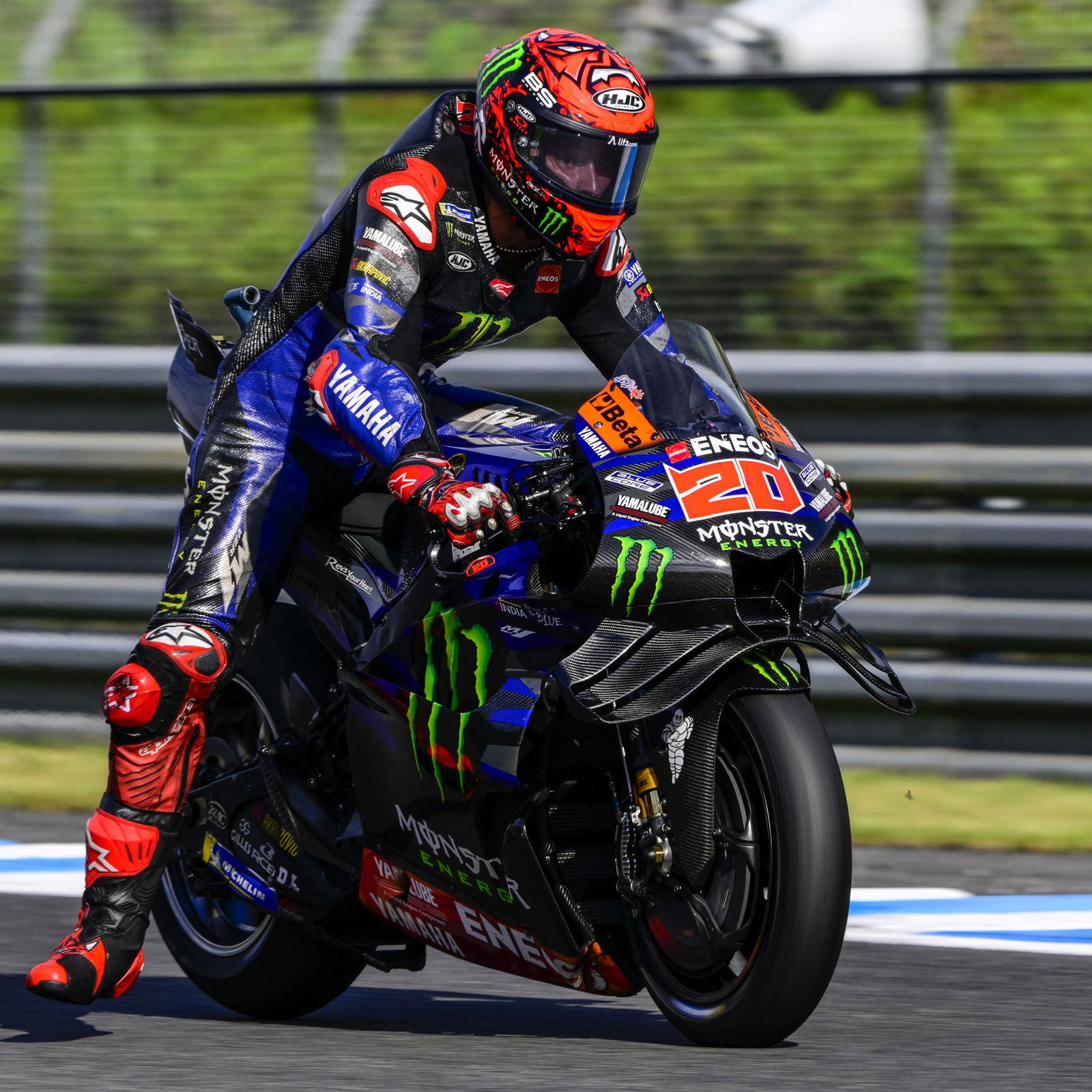 Fabio Quartararo, braking, 2024 Japanese MotoGP