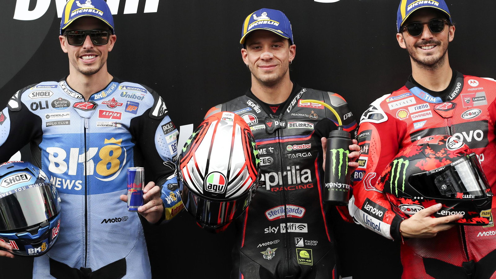 Alex Marquez, Marco Bezzecchi, Francesco Bagnaia