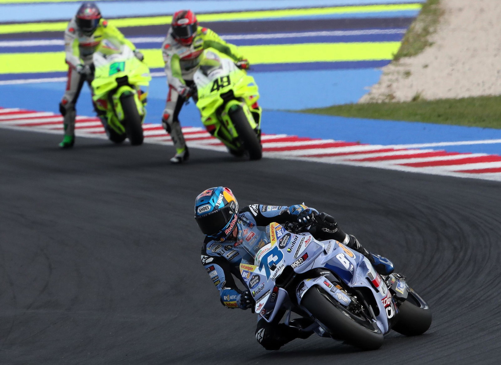 Alex Marquez, di Giannantonio, Morbidelli, 2025 San Marino MotoGP