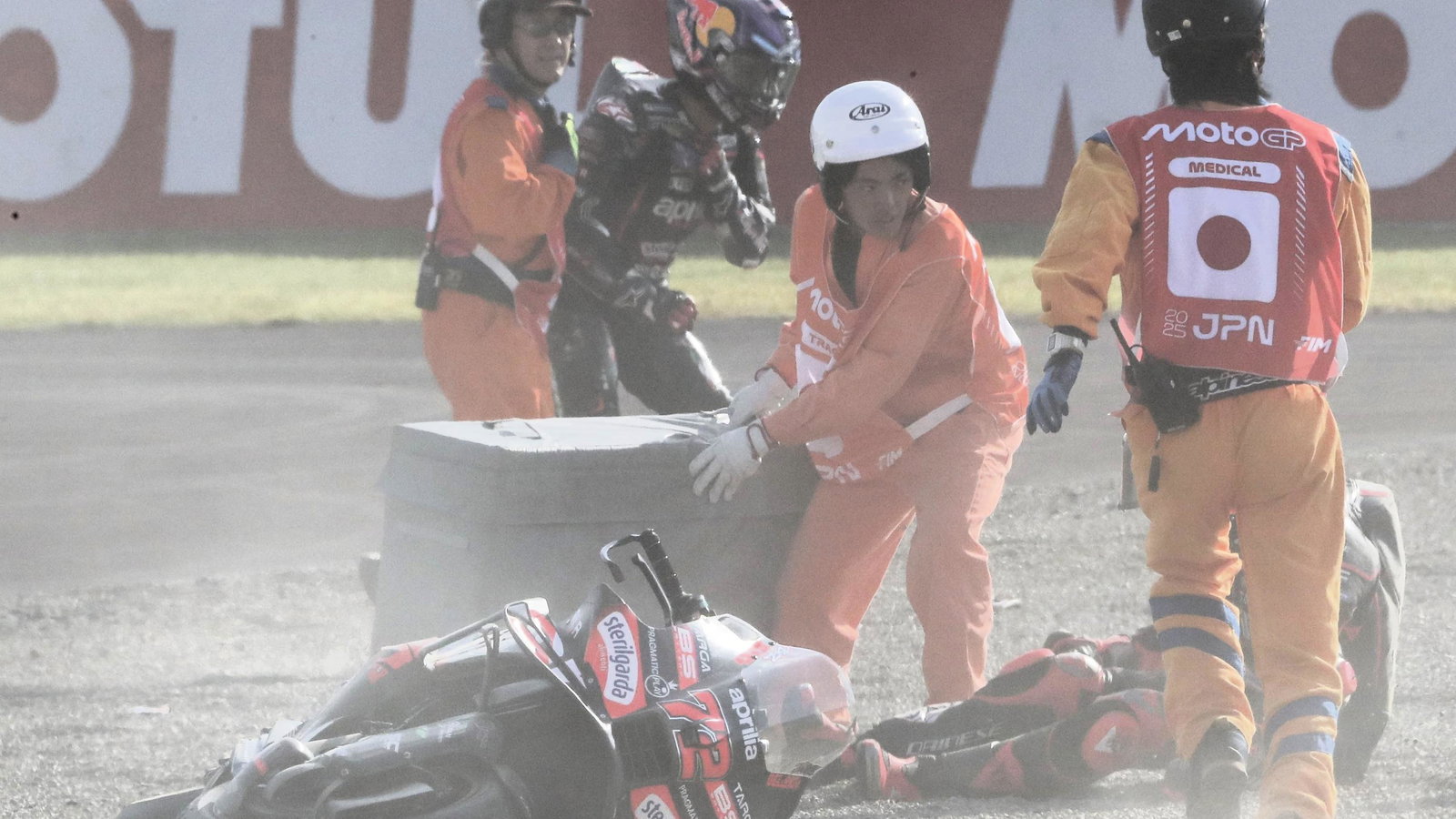 Jorge Martin, Turn 1 crash, 2025 Japanese MotoGP Sprint