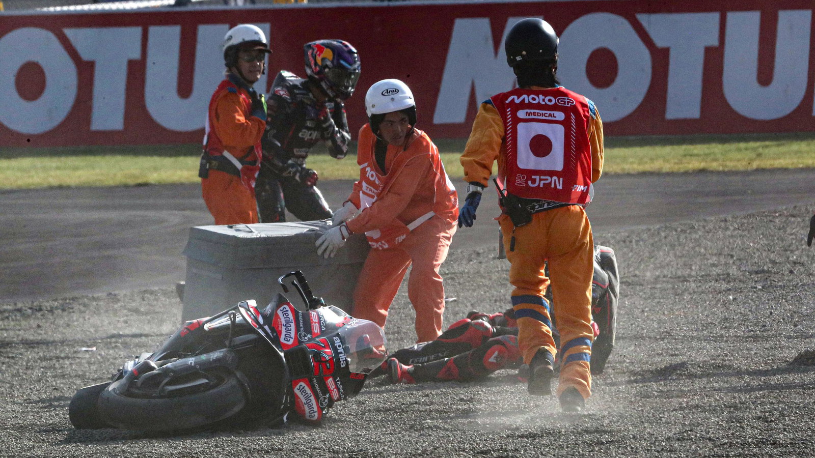 Jorge Martin, Marco Bezzecchi Sprint crash, 2025 Japanese MotoGP