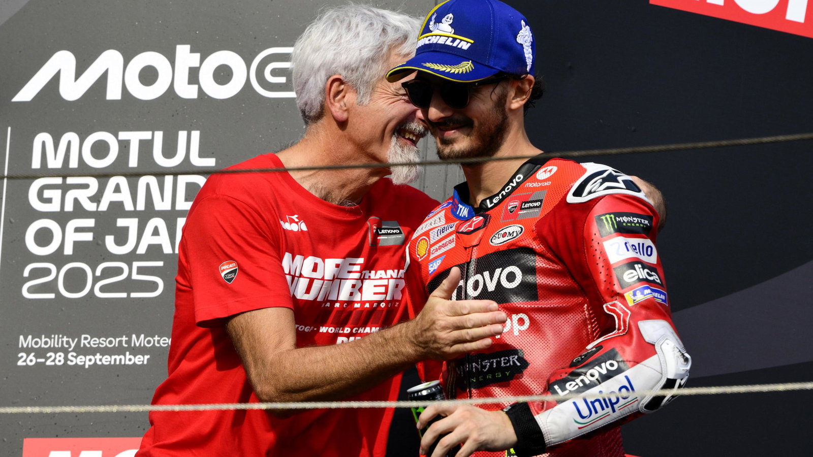 Francesco Bagnaia, Gigi Dall’Igna, 2025 Japanese MotoGP