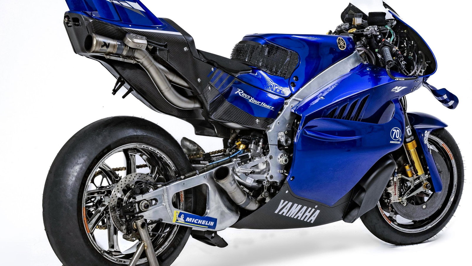 Yamaha's V4 MotoGP machine