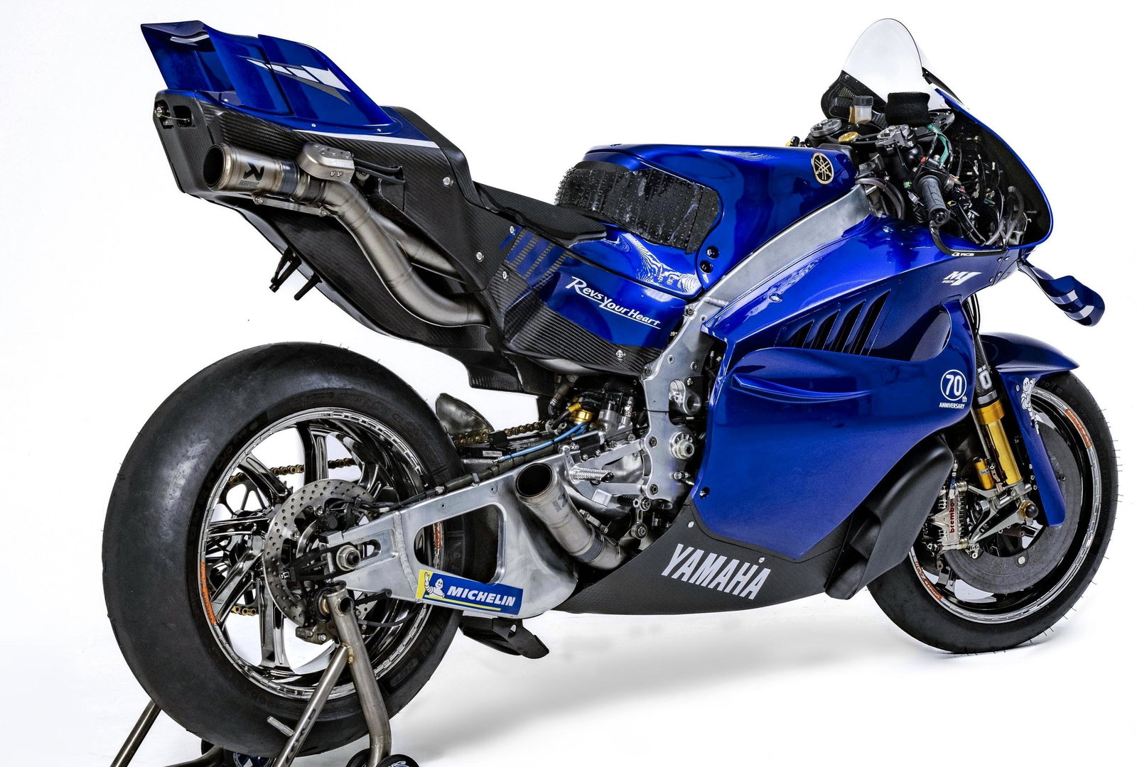 Yamaha's V4 MotoGP machine