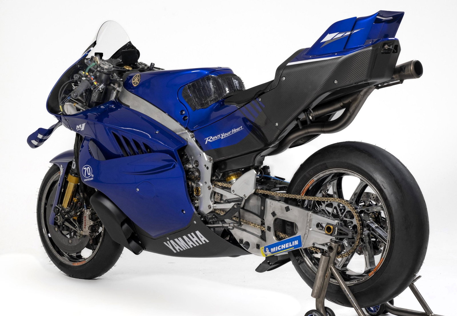 Yamaha's V4 MotoGP machine