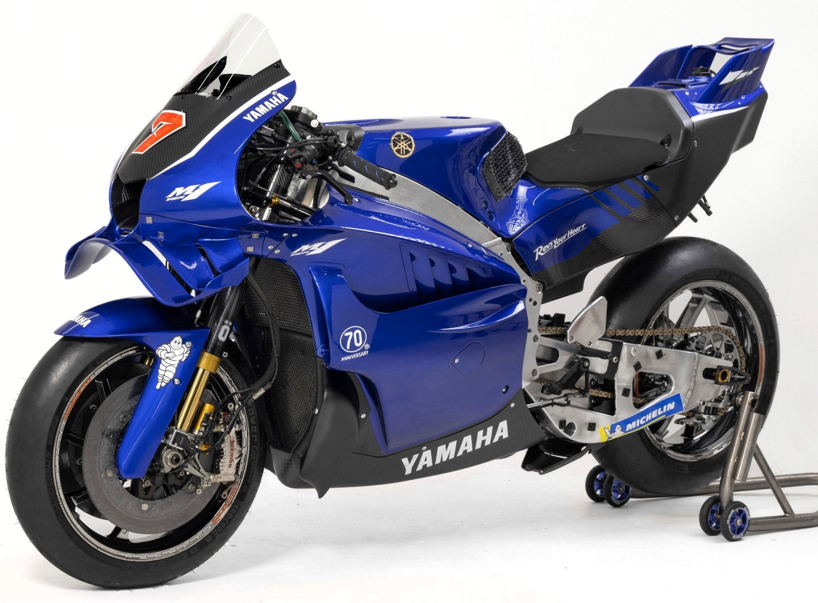 Yamaha's V4 MotoGP machine