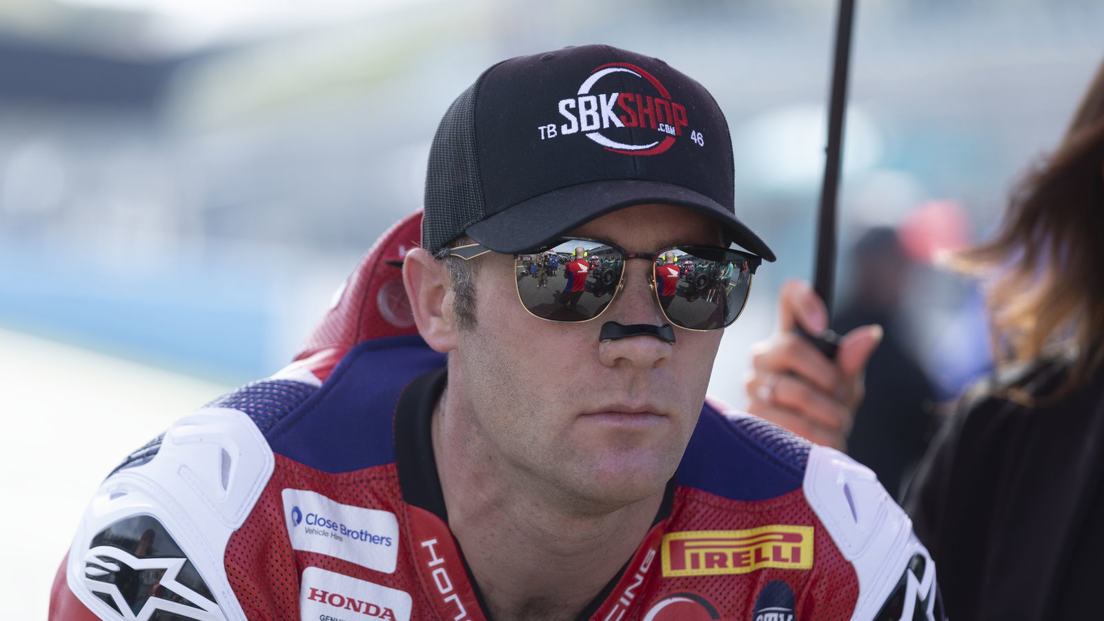 Tommy Bridewell, 2025 UK WorldSBK, grid. Credit: Gold and Goose.