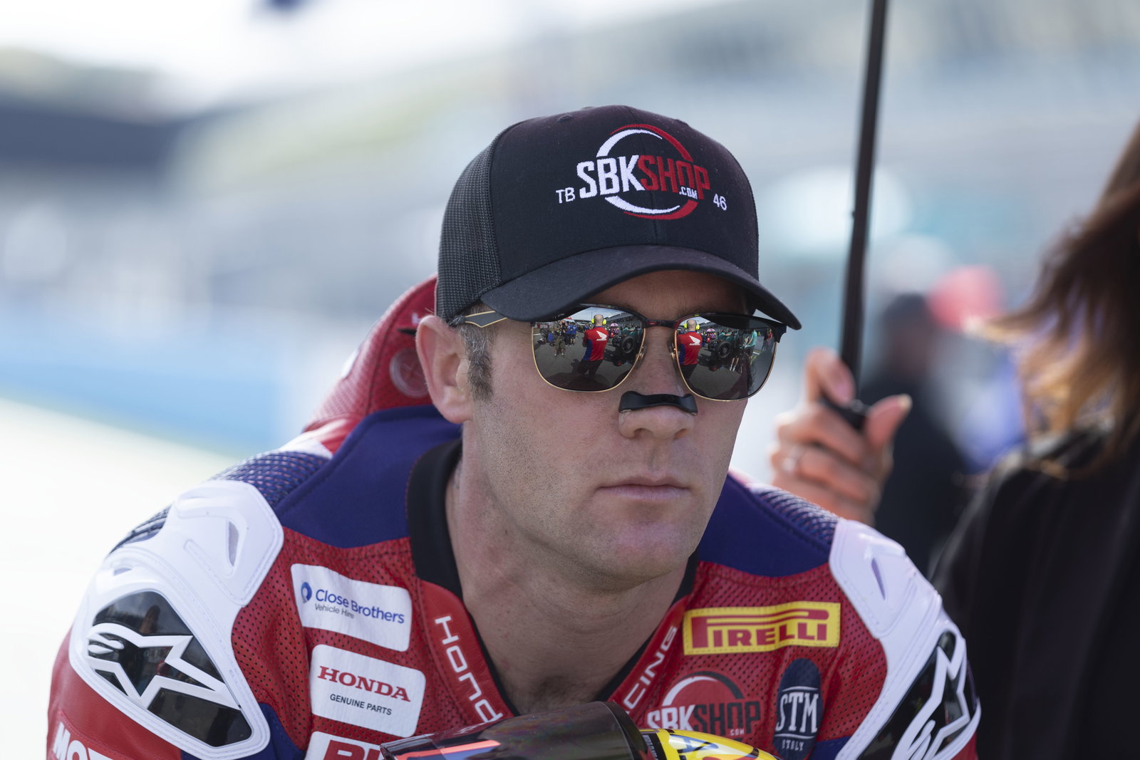 Tommy Bridewell, 2025 UK WorldSBK, grid. Credit: Gold and Goose.