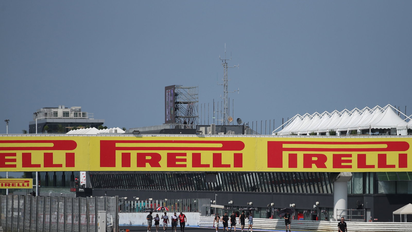 Pirelli sign at 2025 Emilia-Romagna WorldSBK. Credit: Gold and Goose.