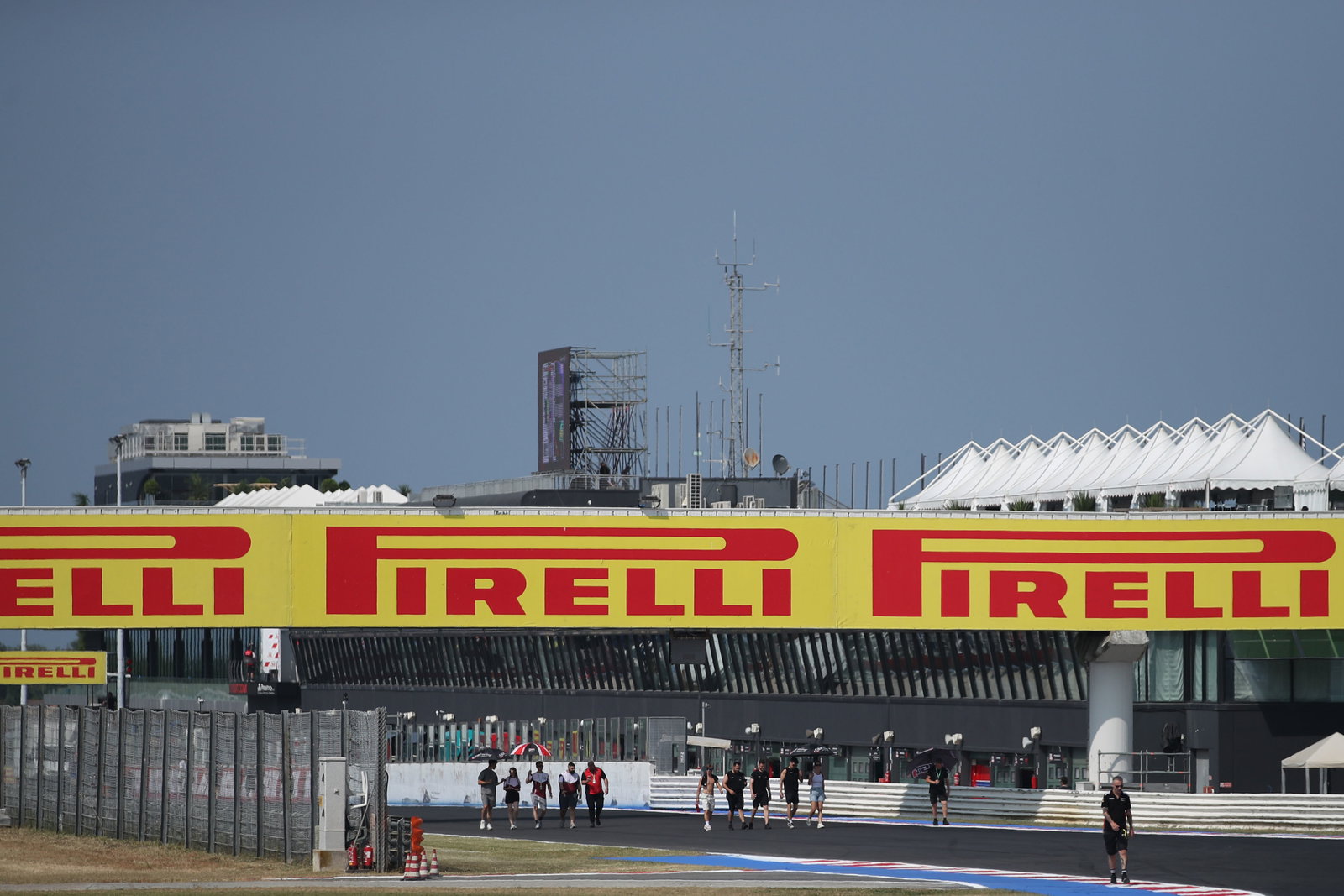 Pirelli sign at 2025 Emilia-Romagna WorldSBK. Credit: Gold and Goose.