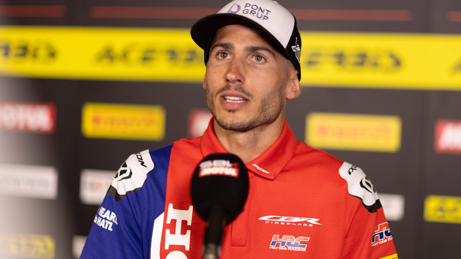 Xavi Vierge, 2025 Hungarian WorldSBK, media. Credit: Gold and Goose.