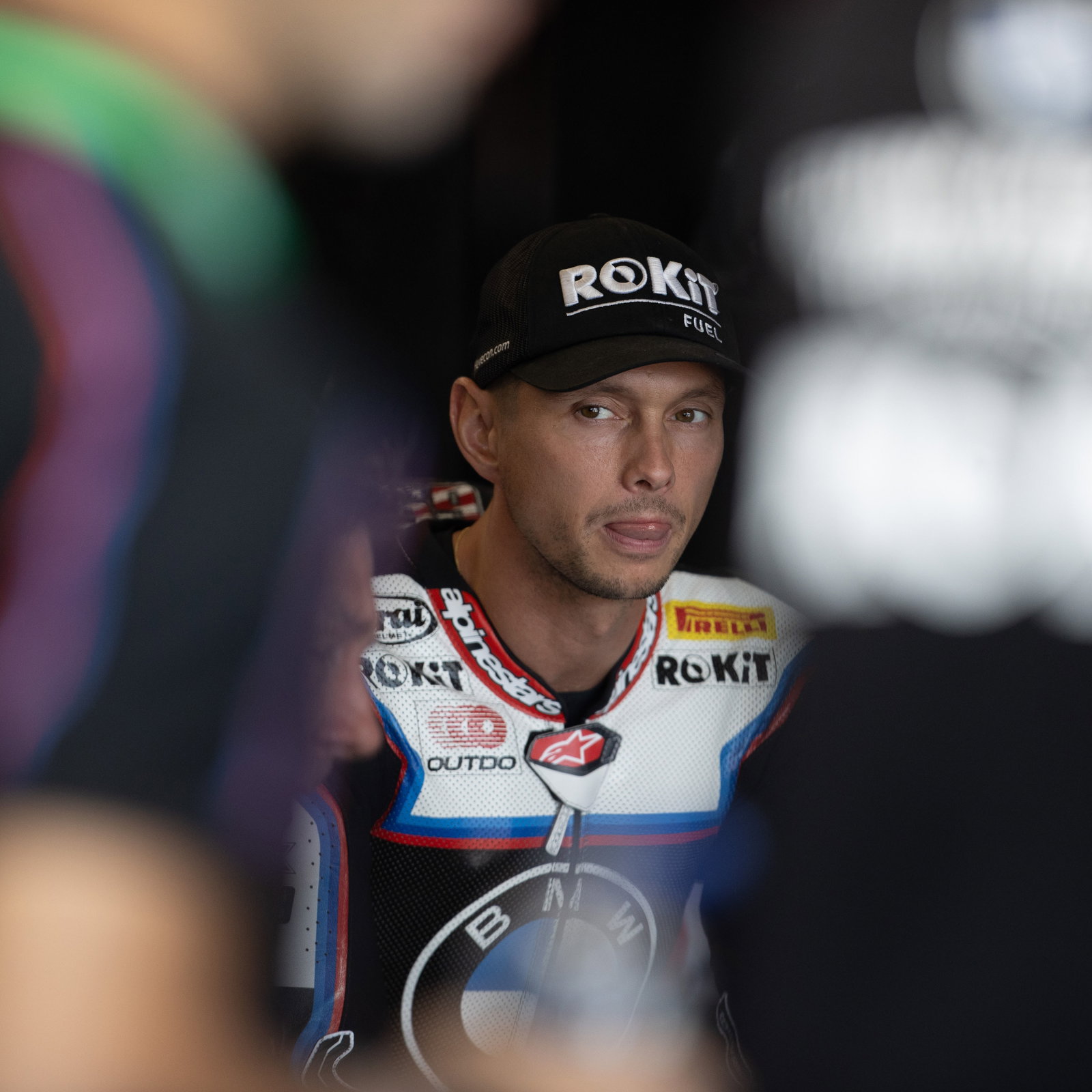 Michael van der Mark, 2025 Hungarian WorldSBK, pit box. Credit: Gold and Goose.