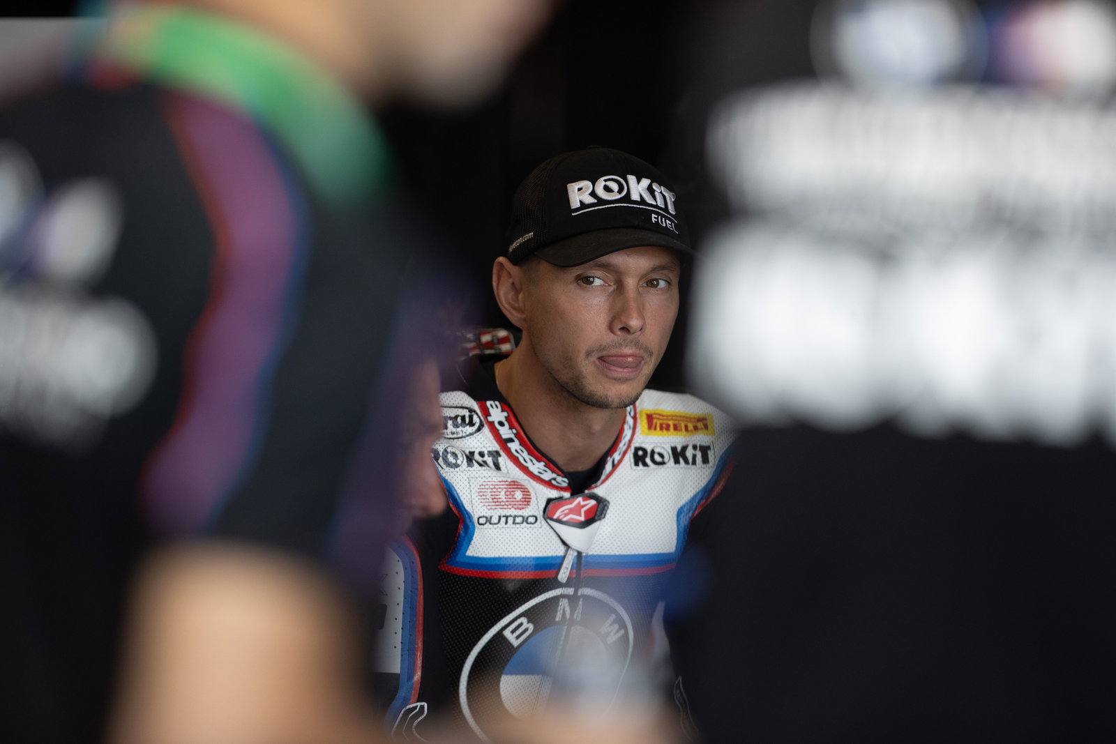 Michael van der Mark, 2025 Hungarian WorldSBK, pit box. Credit: Gold and Goose.