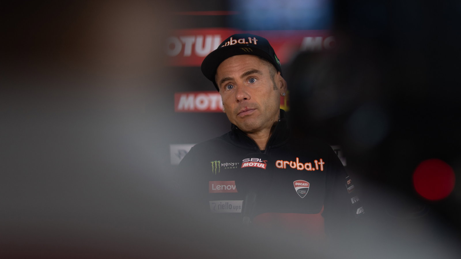 Alvaro Bautista, 2025 French WorldSBK, media. Credit: Gold and Goose.