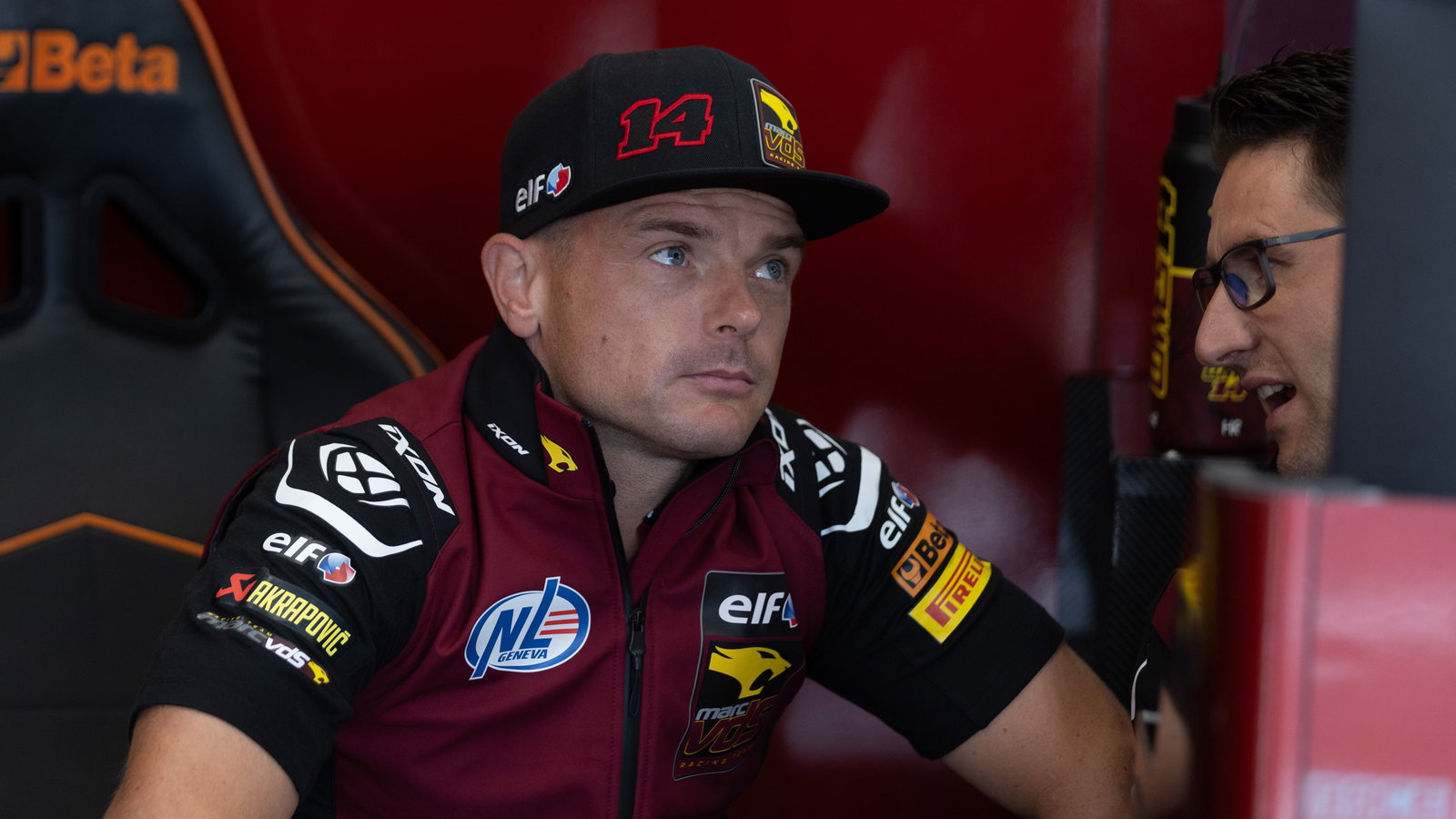 Sam Lowes, 2025 French WorldSBK, pit box. Credit: Gold and Goose.