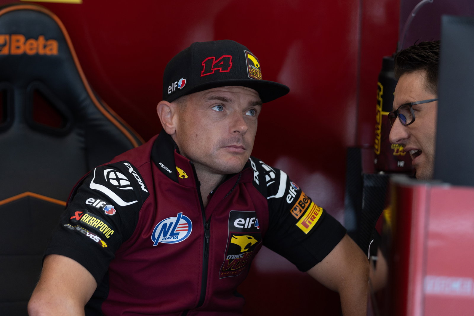 Sam Lowes, 2025 French WorldSBK, pit box. Credit: Gold and Goose.