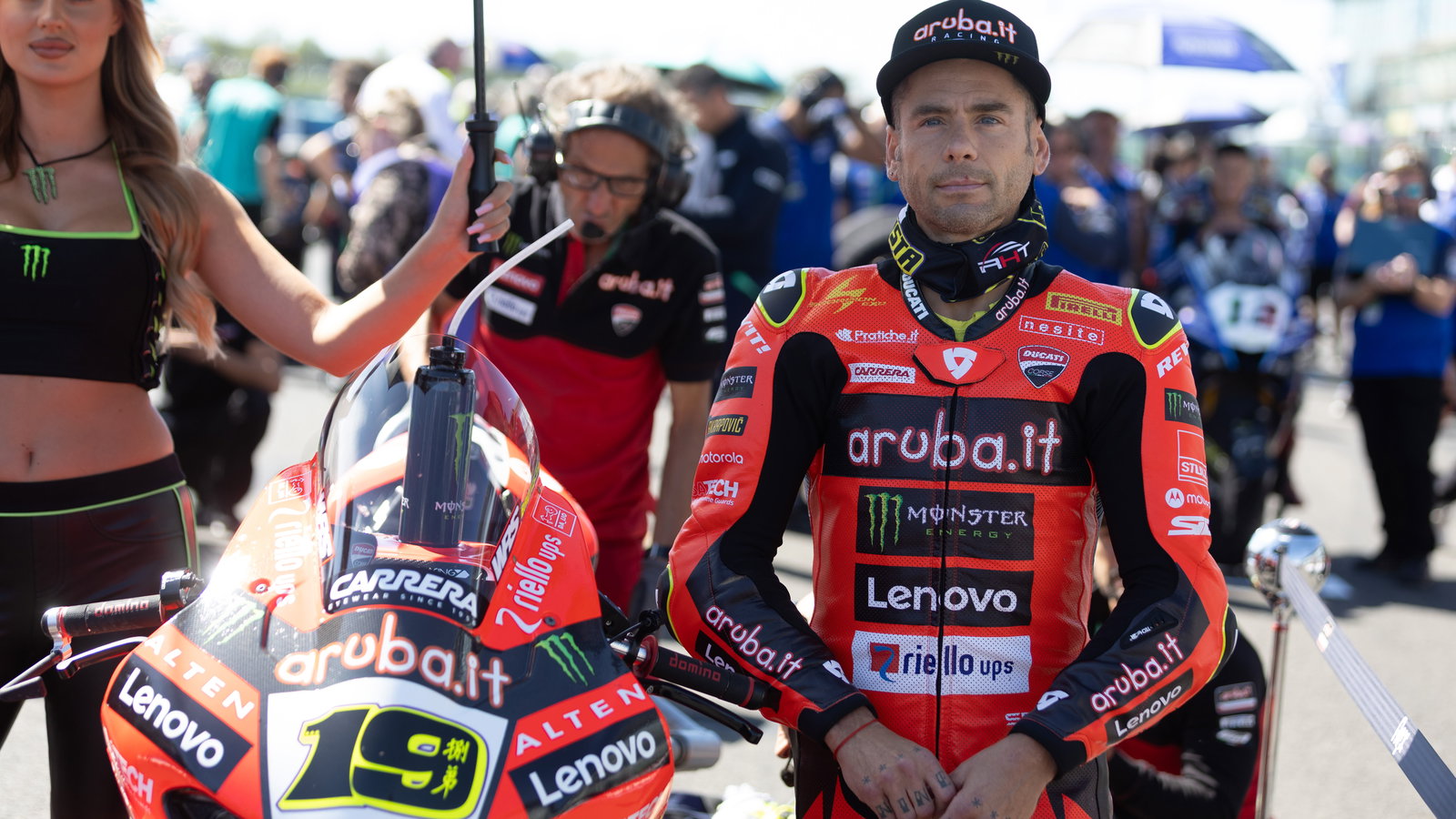 Alvaro Bautista, 2025 French WorldSBK, grid. Credit: Gold and Goose.