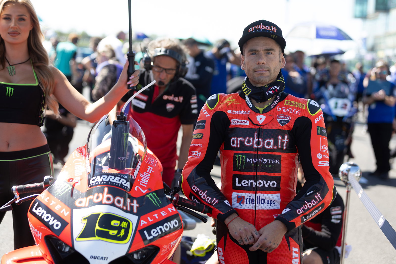 Alvaro Bautista, 2025 French WorldSBK, grid. Credit: Gold and Goose.