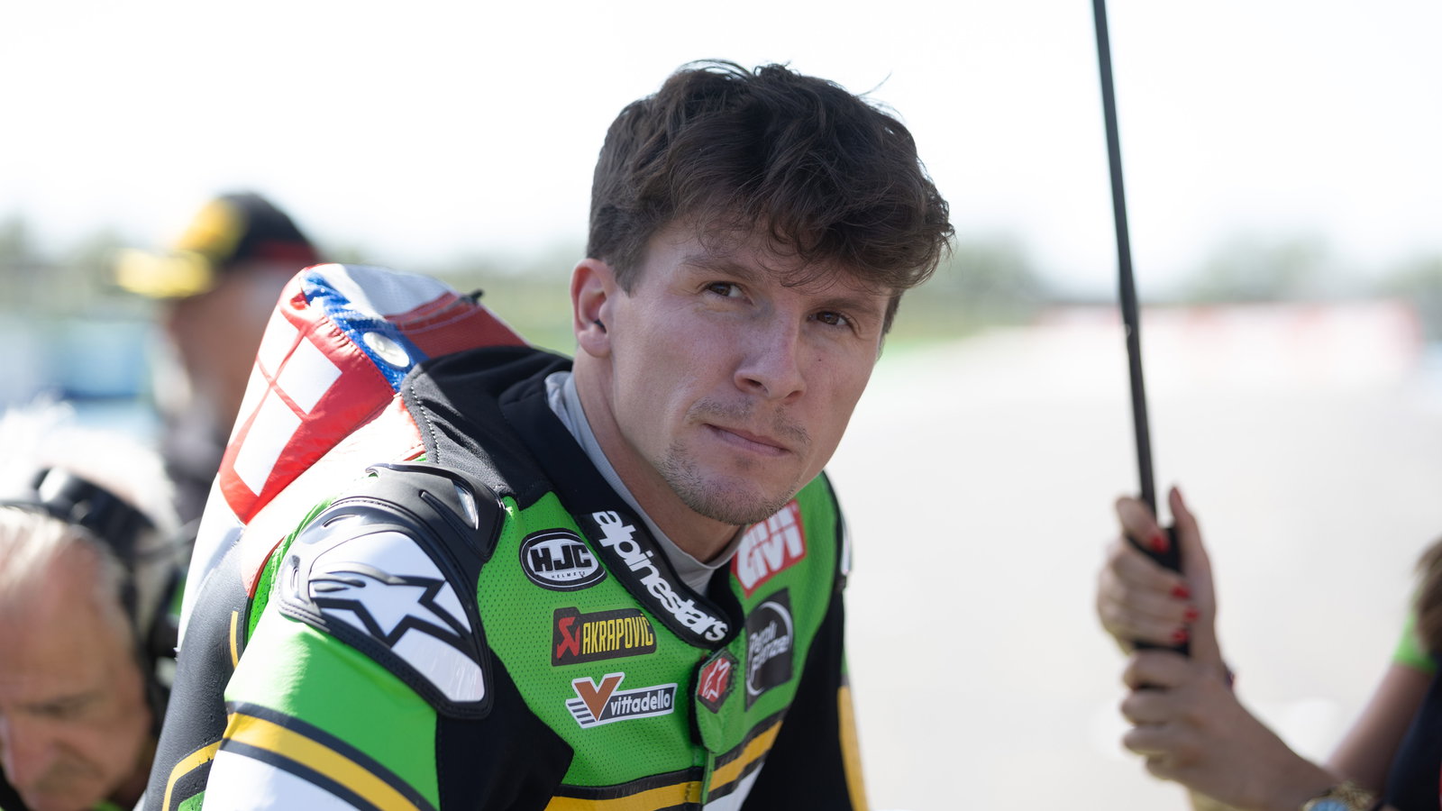 Garrett Gerloff, 2025 French WorldSBK, grid. Credit: Gold and Goose.