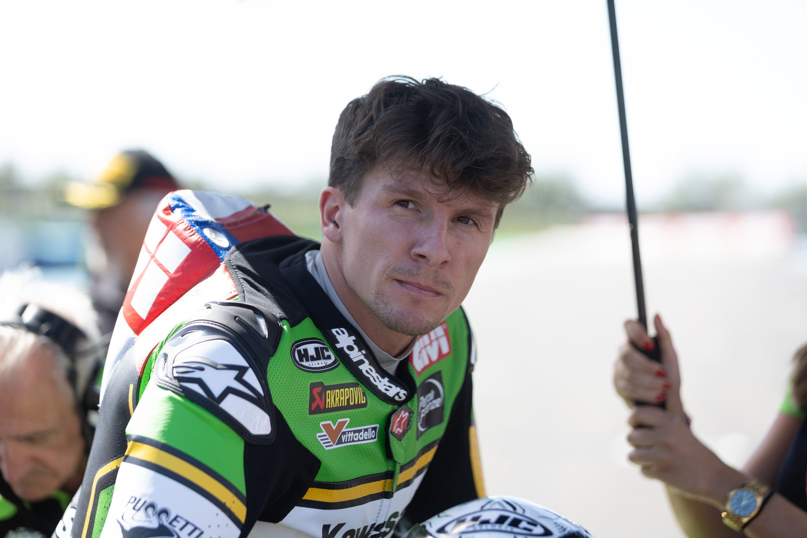 Garrett Gerloff, 2025 French WorldSBK, grid. Credit: Gold and Goose.