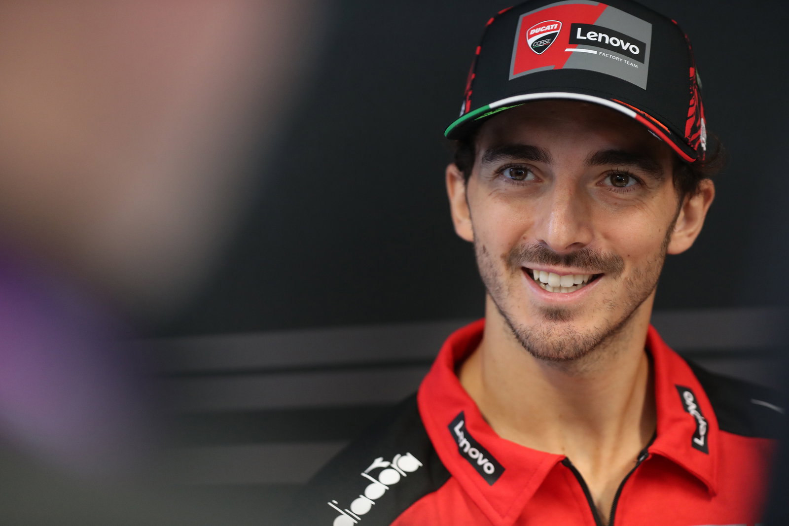Francesco Bagnaia, 2025 MotoGP San Marino Grand Prix, media debrief. Credit: Gold and Goose.