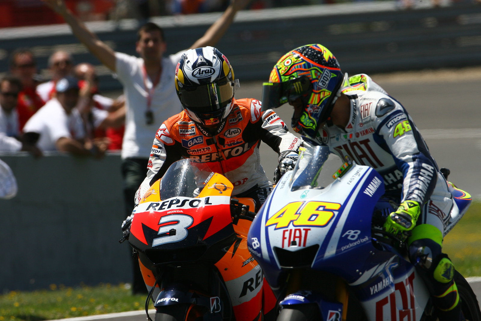Valentino Rossi, Dani Pedrosa, 2009 Spanish MotoGP