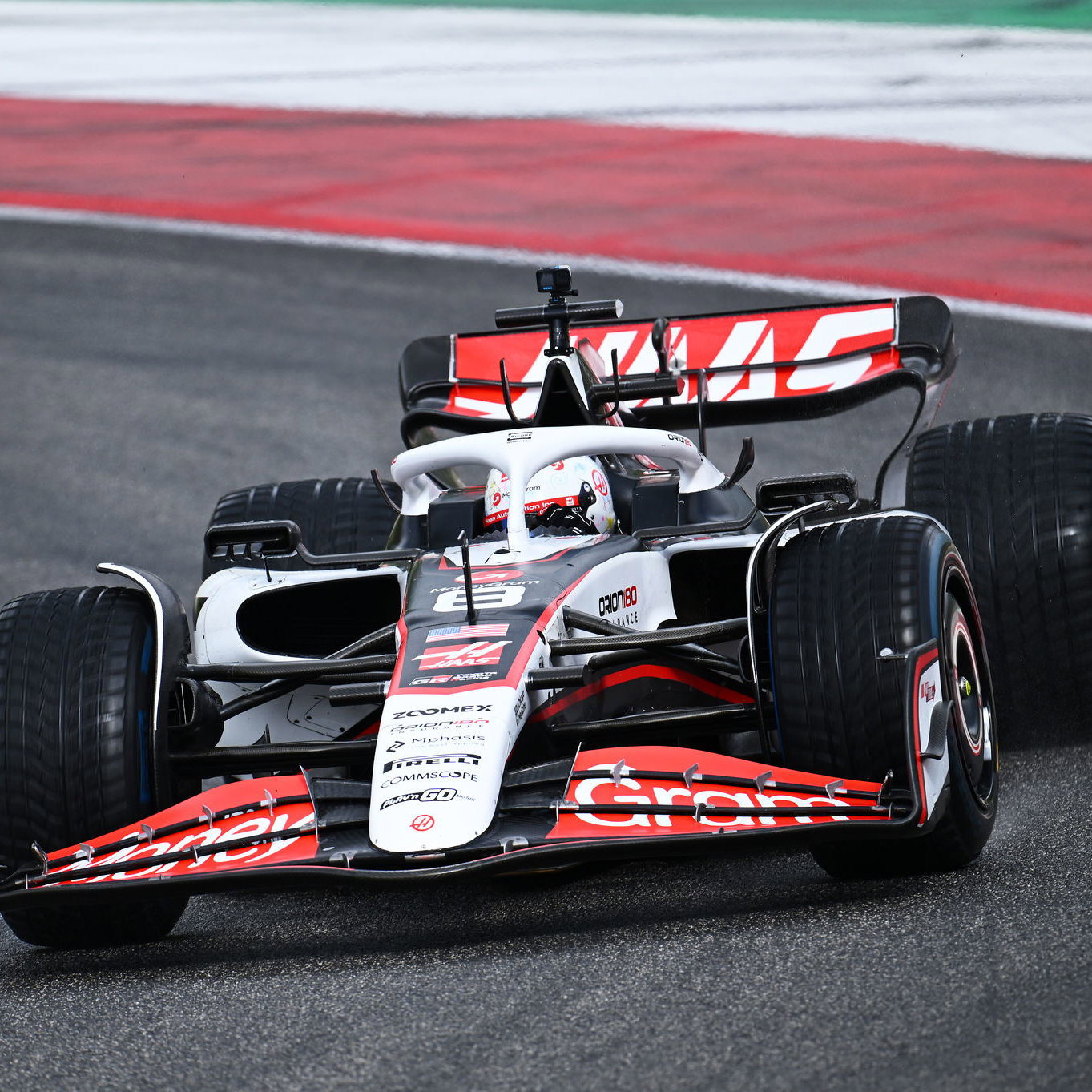 Romain Grosjean drove a 2023 Haas at Mugello