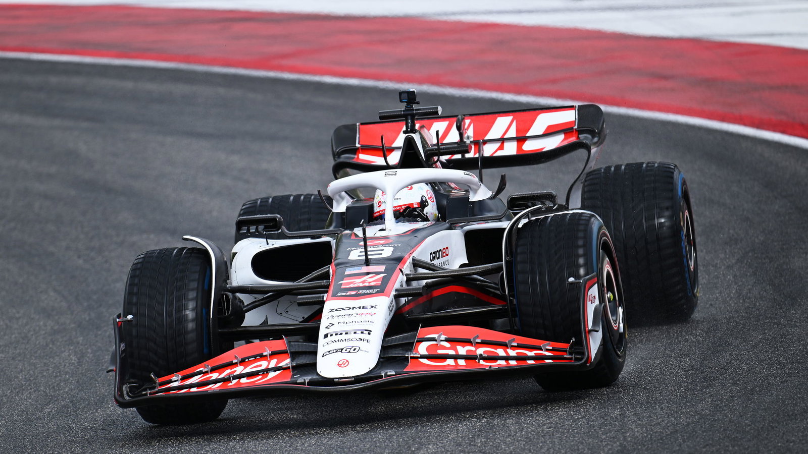 Romain Grosjean drove a 2023 Haas at Mugello