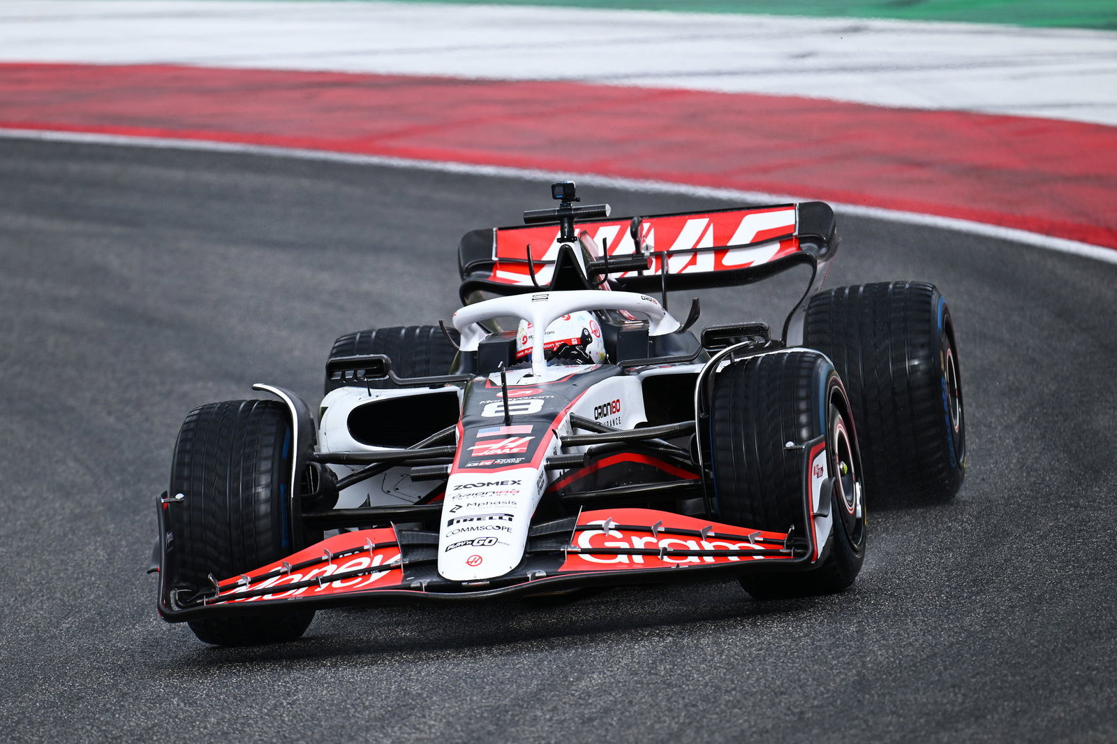 Romain Grosjean drove a 2023 Haas at Mugello