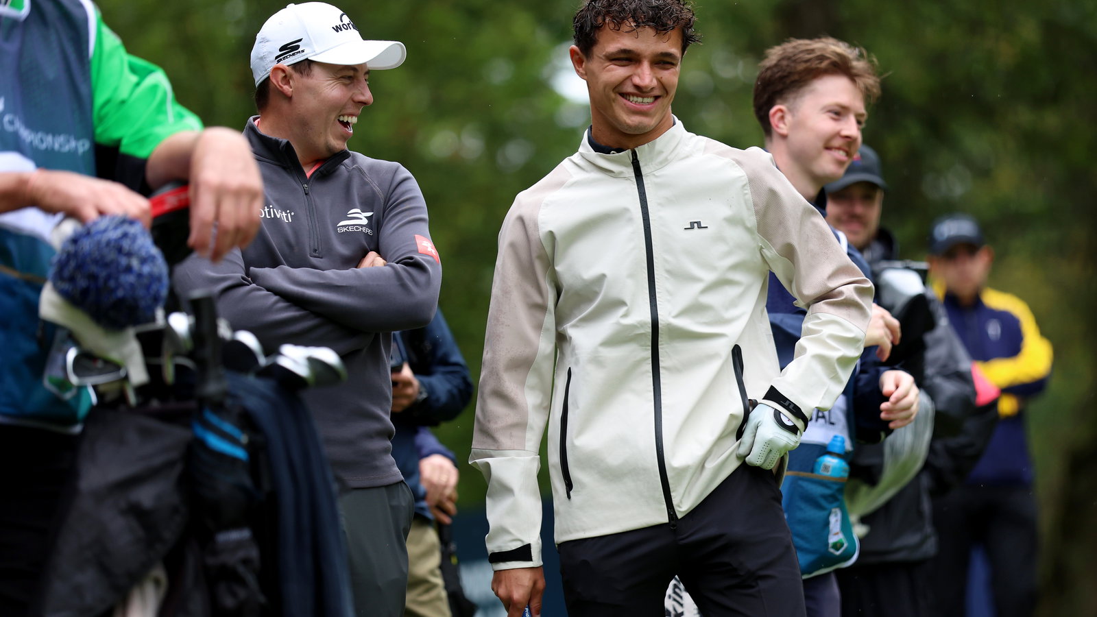 Lando Norris took part in the BMW PGA Celebrity Pro-Am