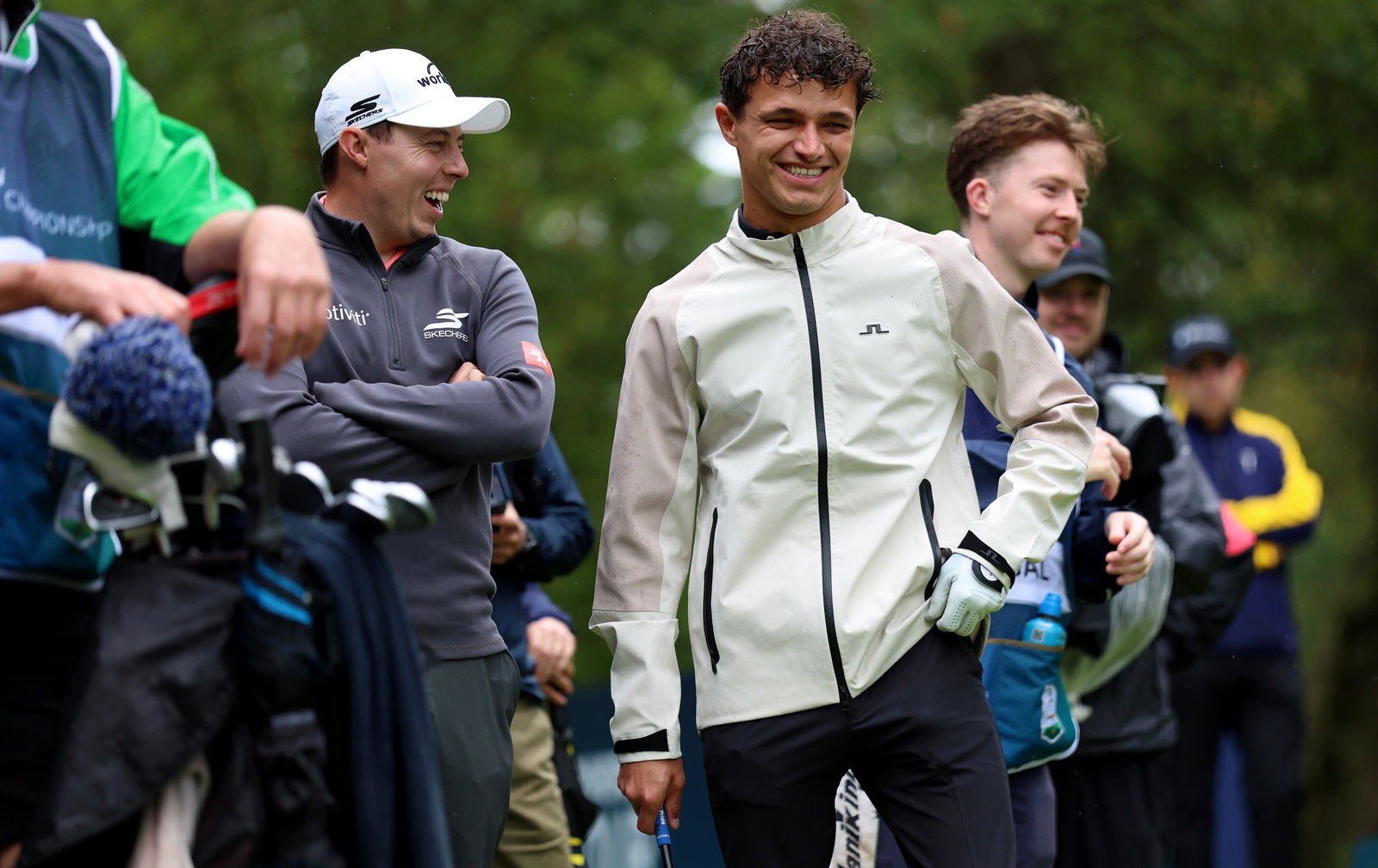 Lando Norris took part in the BMW PGA Celebrity Pro-Am