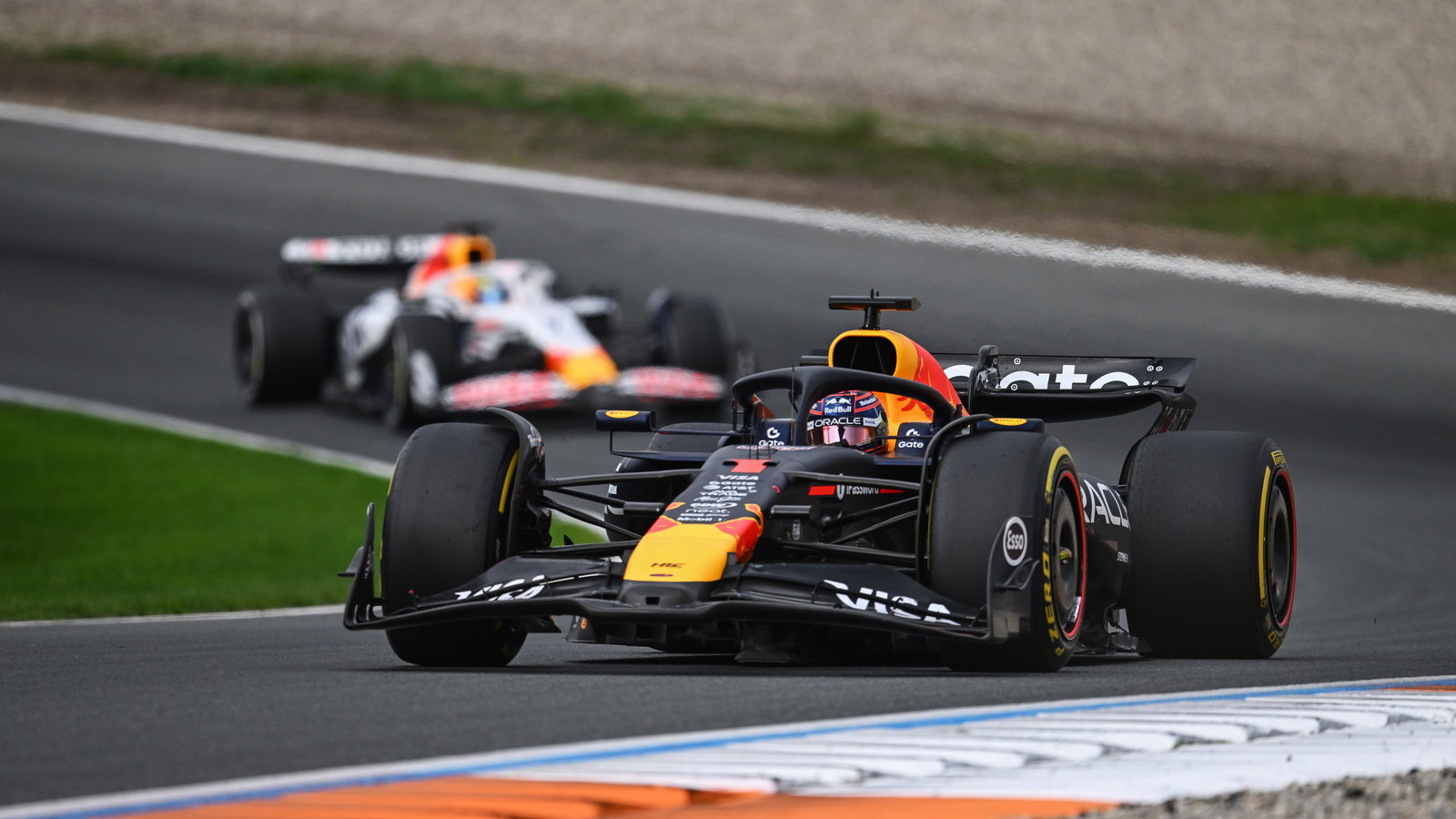 Verstappen finished just ahead of Hadjar at Zandvoort