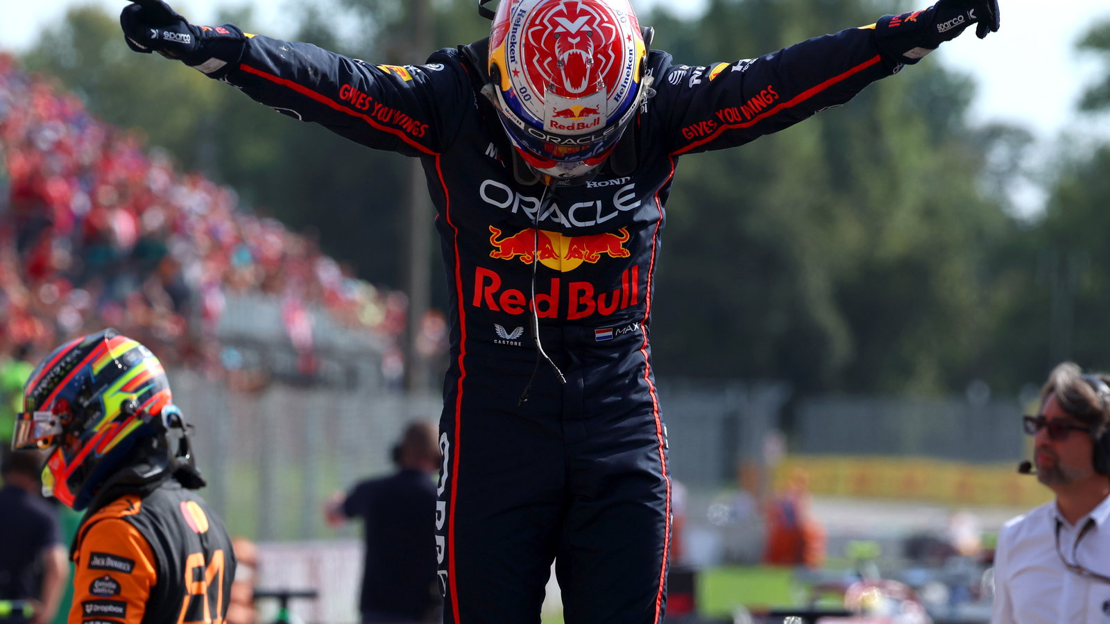Verstappen took his third win of the season at Monza