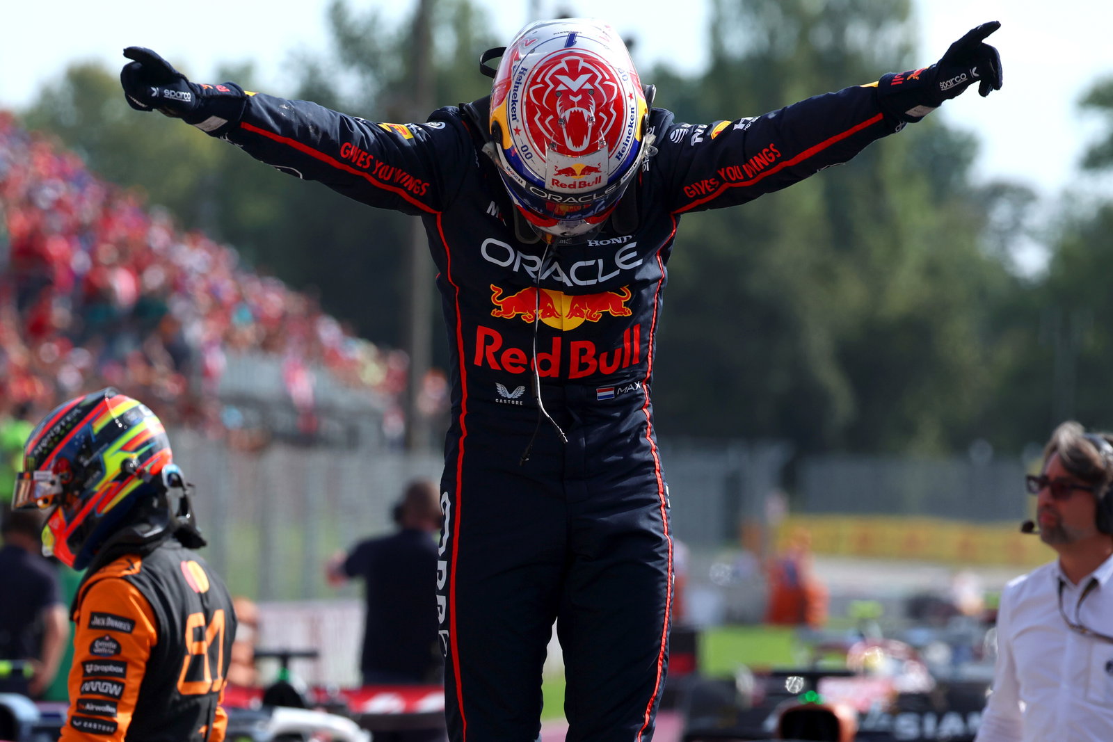 Verstappen took his third win of the season at Monza