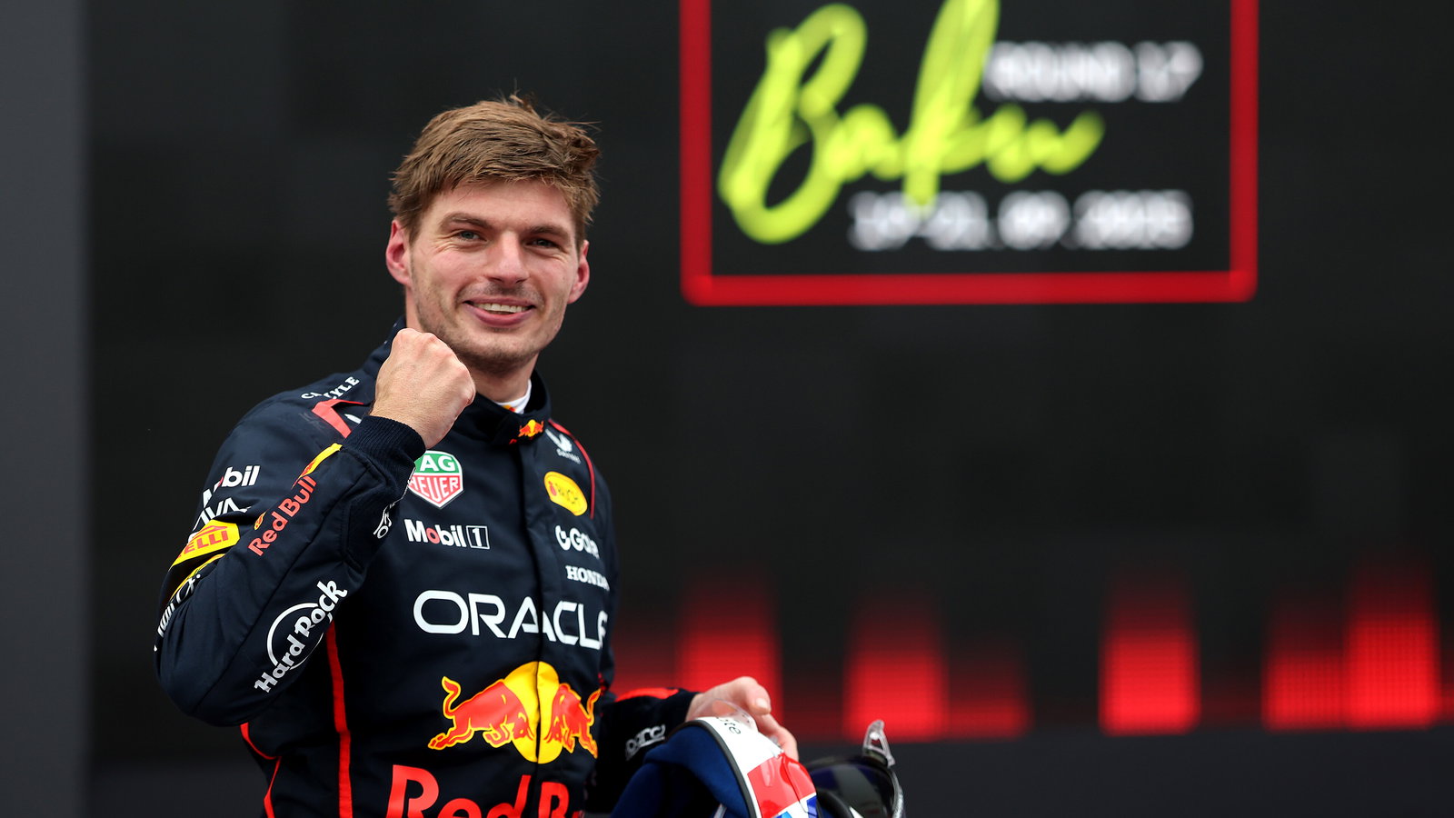 Verstappen celebrates his fourth win of 2025