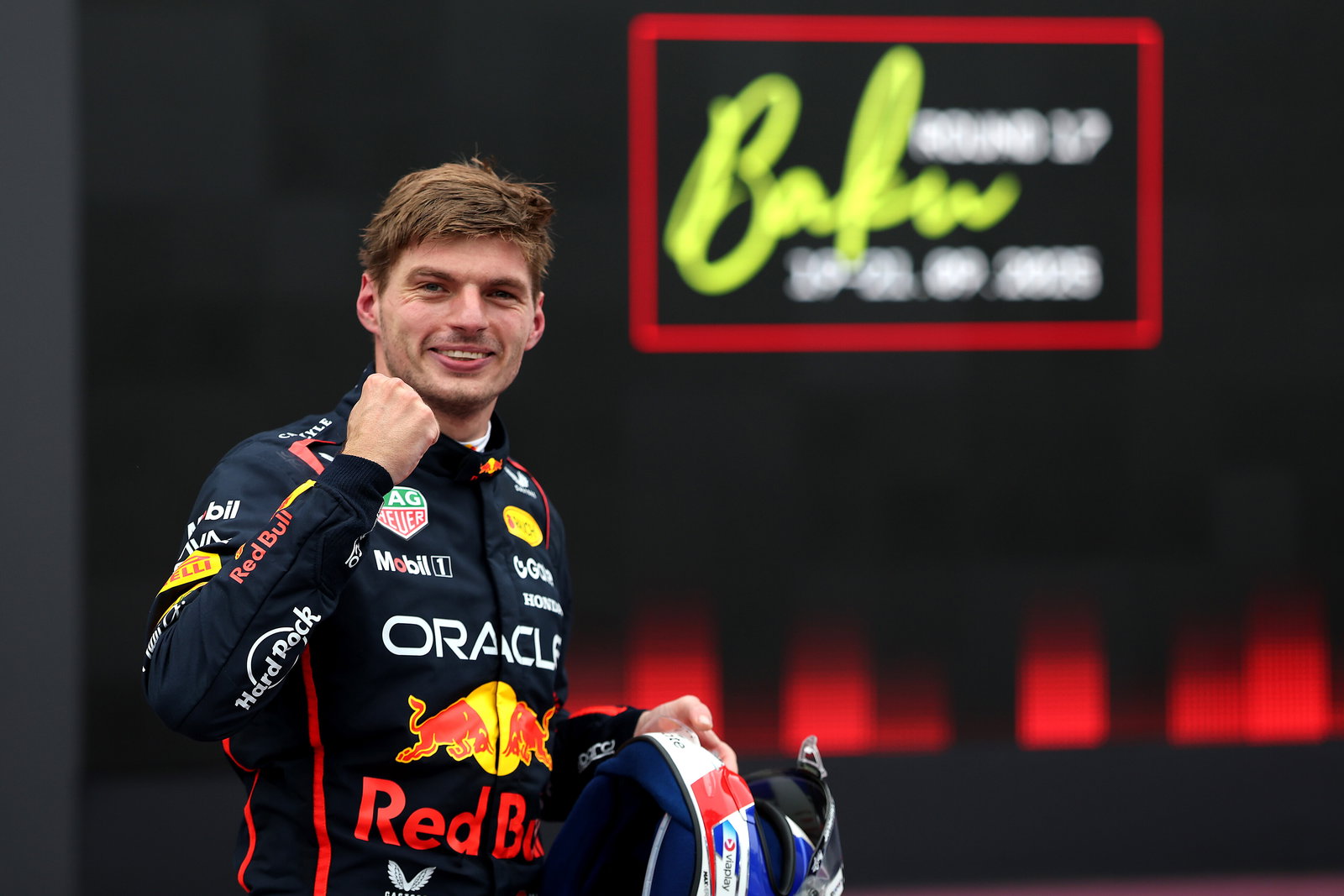 Verstappen celebrates his fourth win of 2025
