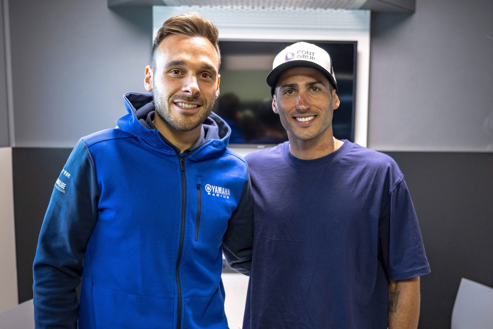 Niccolo Canepa and Xavi Vierge. Credit: Yamaha.