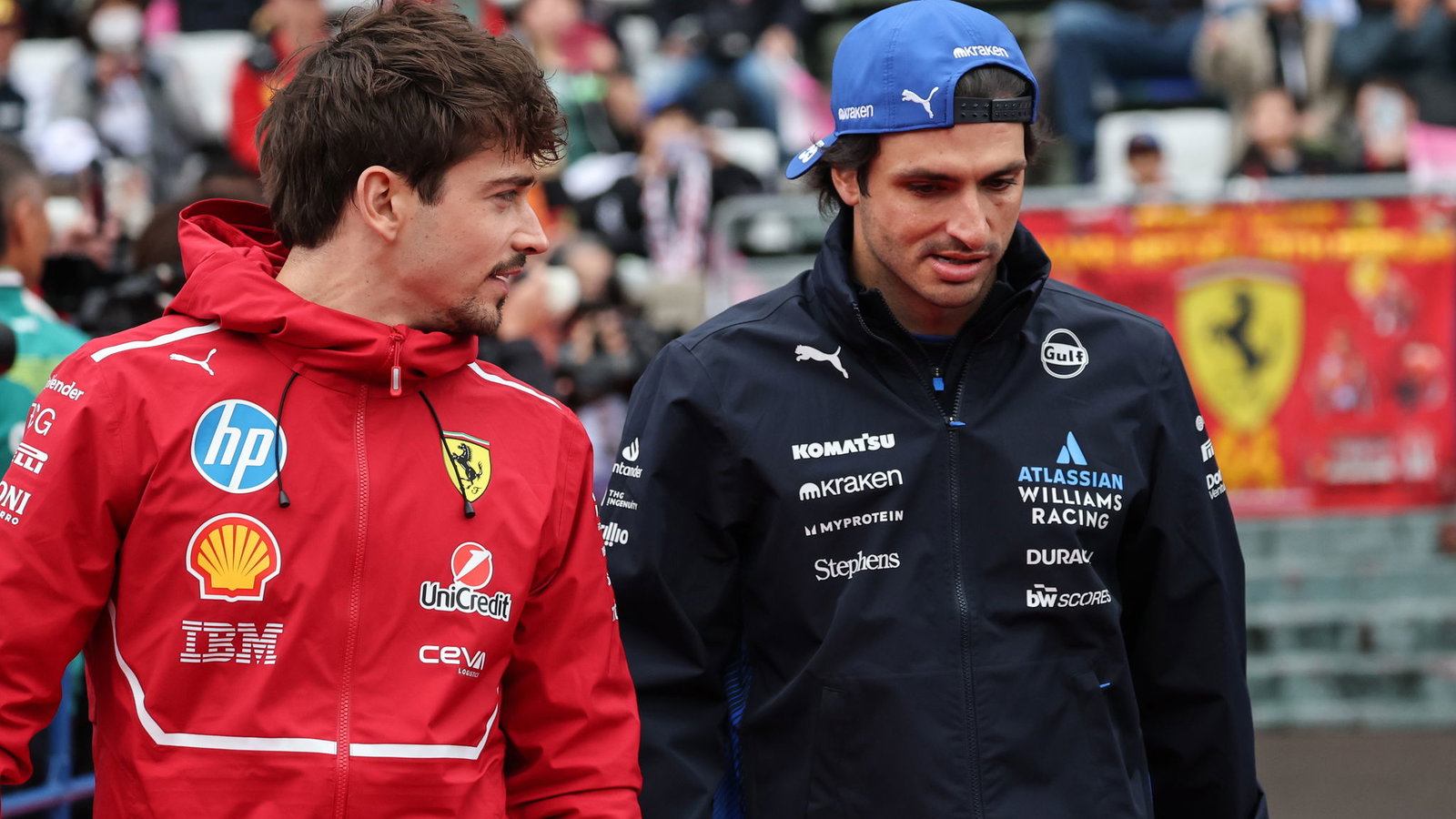 Leclerc and Sainz drove home together