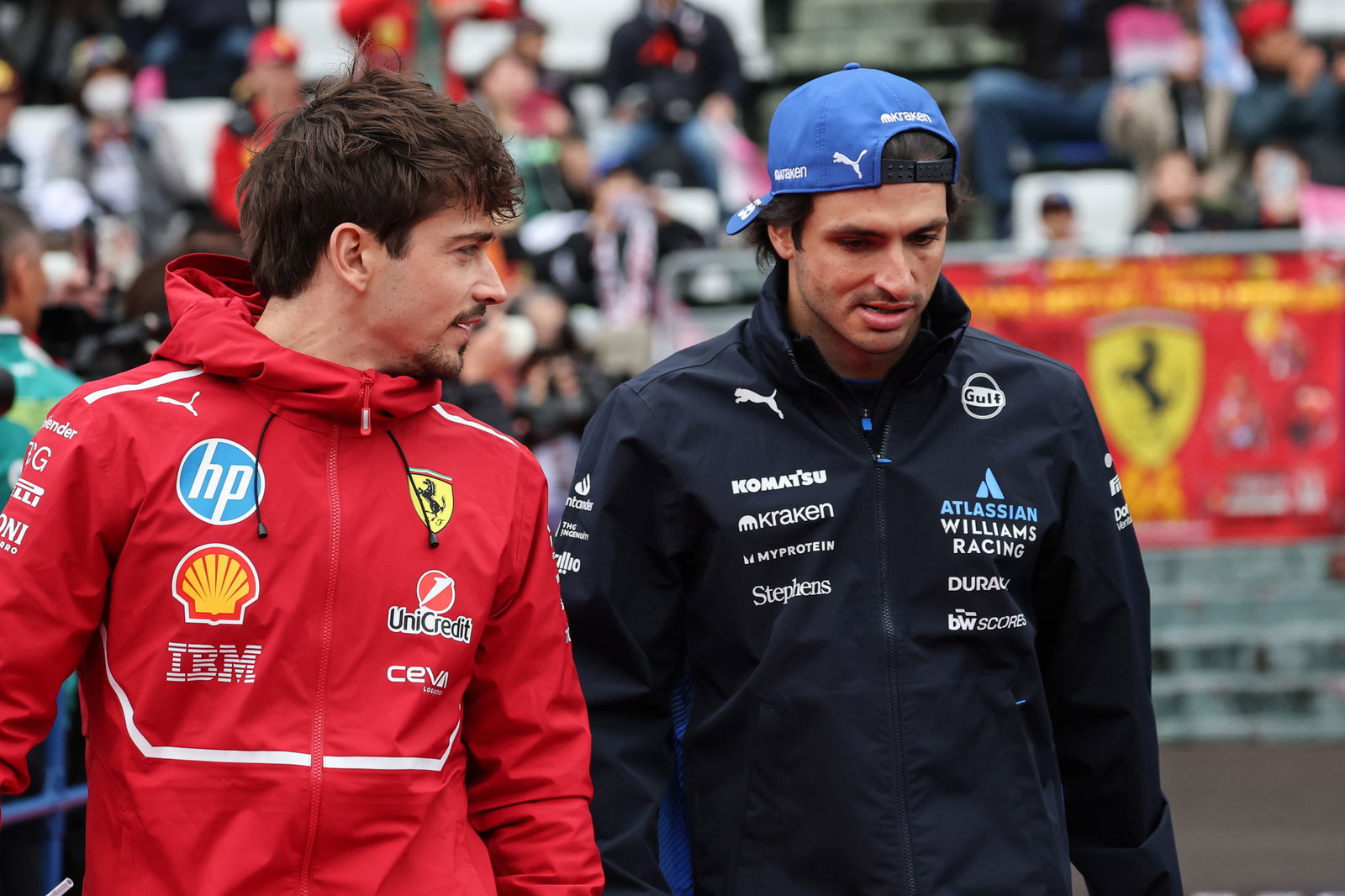 Charles Leclerc and Carlos Sainz