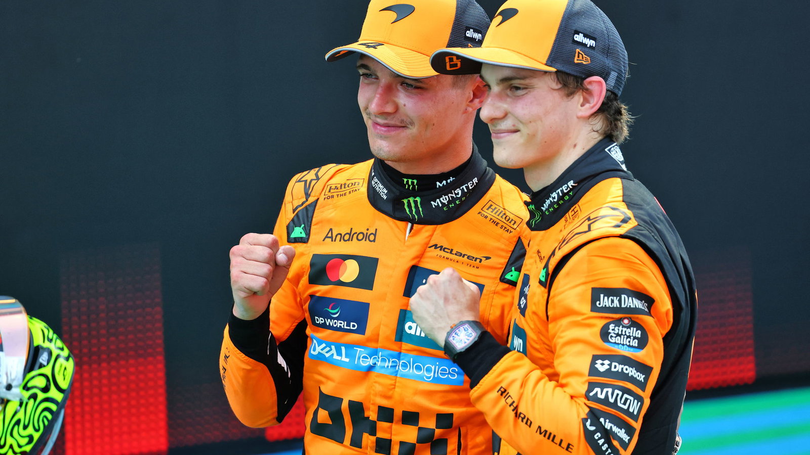 Lando Norris and Oscar Piastri 