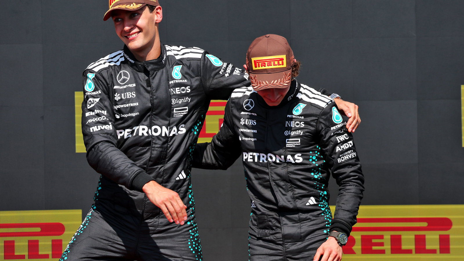 Russell and Antonelli finished 1-3 in Canada