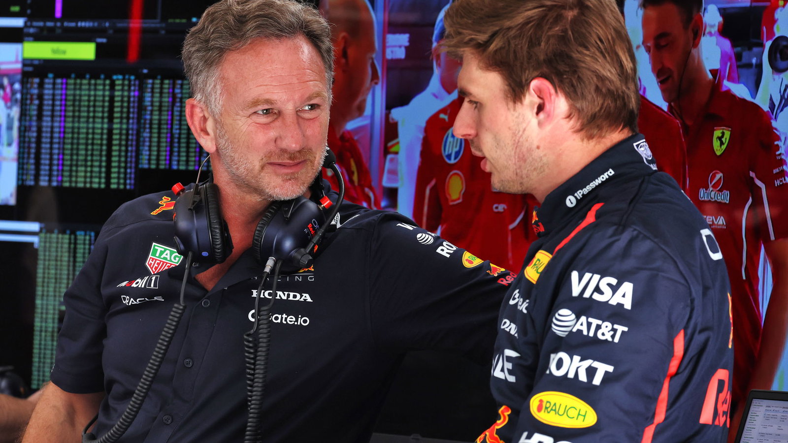 Horner and Verstappen 