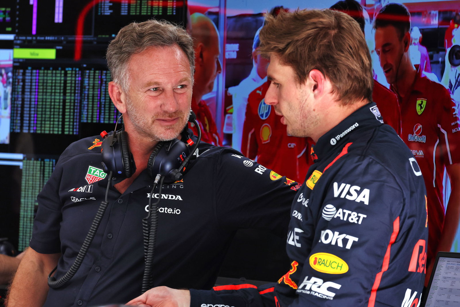 Horner and Verstappen 