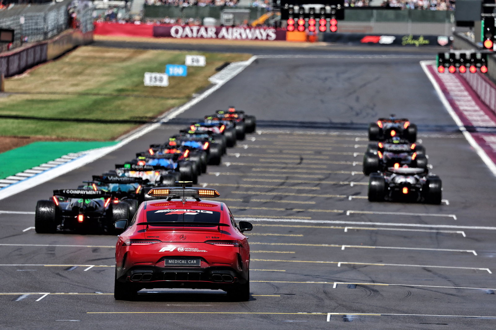 Start of the 2025 F1 British Grand Prix 