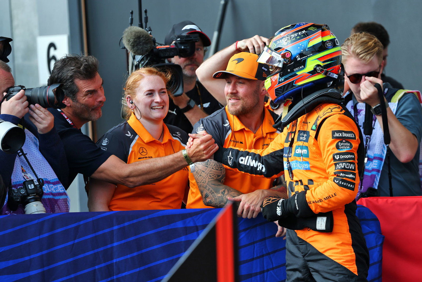 Mark Webber and Oscar Piastri 