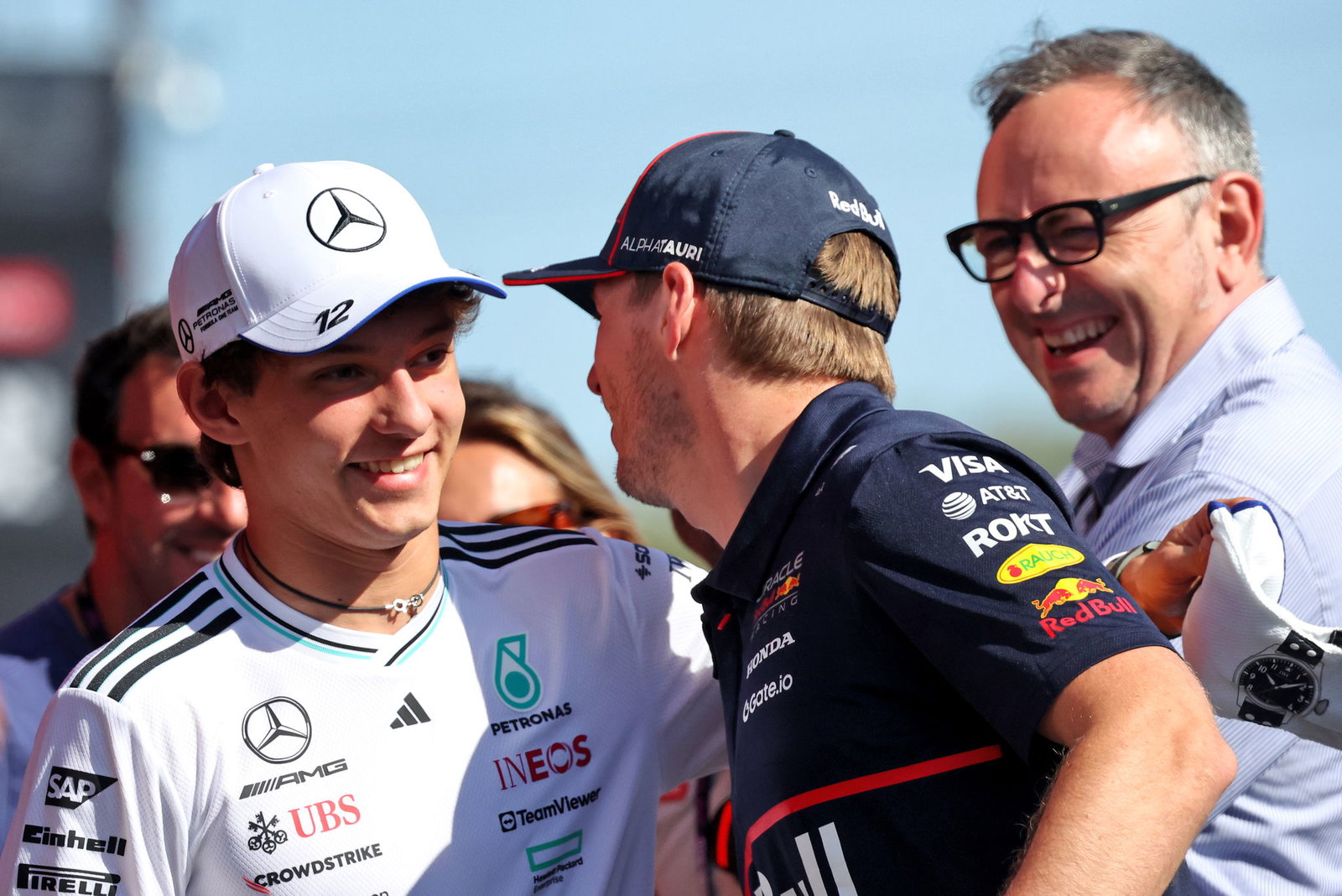 Kimi Antonelli and Max Verstappen 