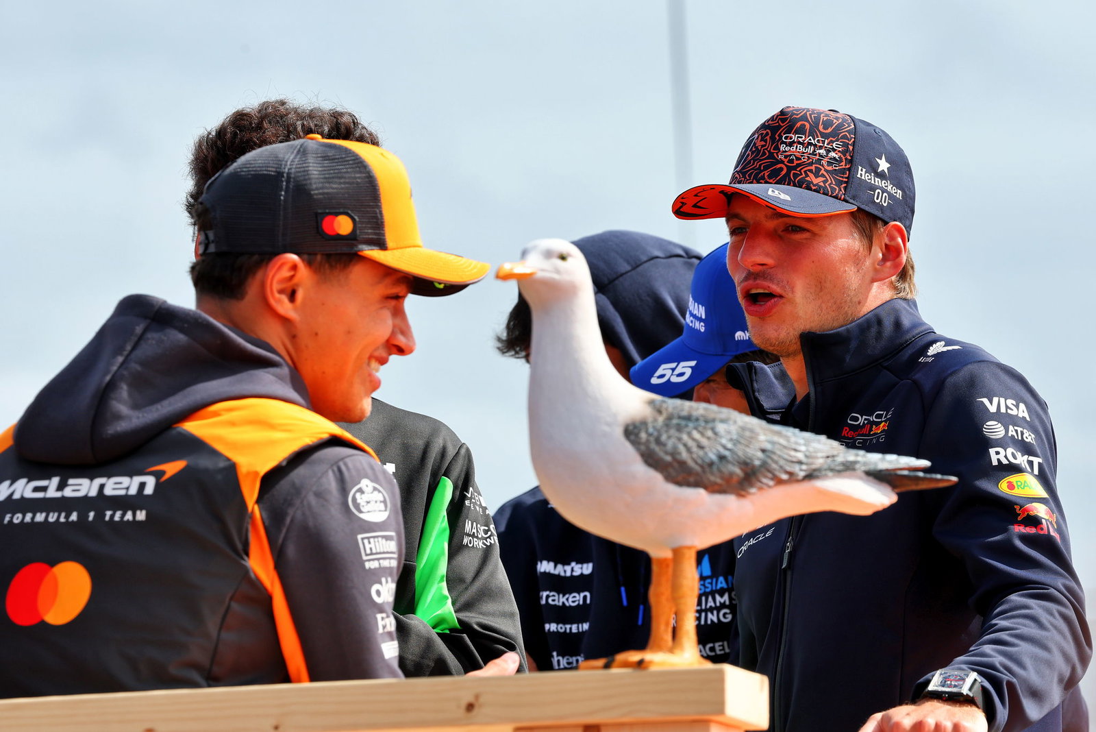 Lando Norris and Max Verstappen